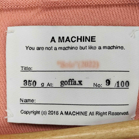 A MACHINE ウールVネックニット domestic メンズ
