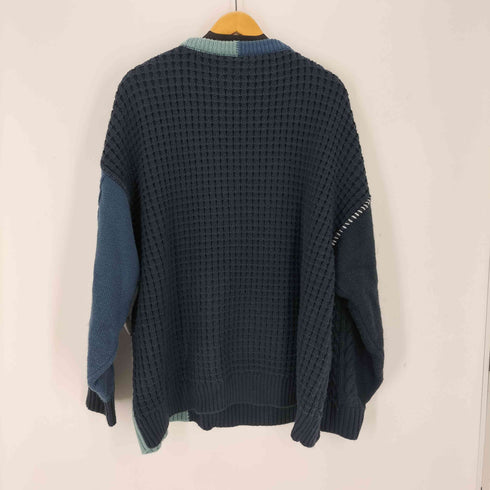 チャオパニックティピー CIAOPANIC TYPY パッチワークステッチリメイクニットプルオーバー メンズ ONE SIZE