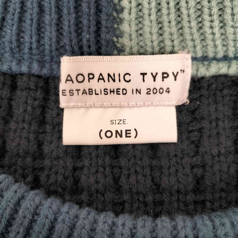 チャオパニックティピー CIAOPANIC TYPY パッチワークステッチリメイクニットプルオーバー メンズ ONE SIZE