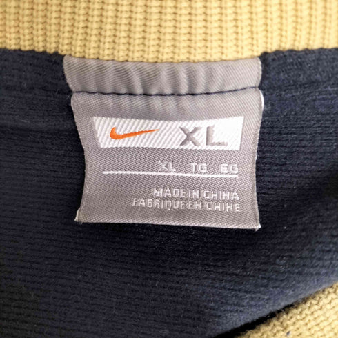 ナイキ NIKE センターロゴ刺繍 スウッシュ Vネックプルオーバー リップストップ サッカーピステ ナイロンジャケット メンズ JPN:XL