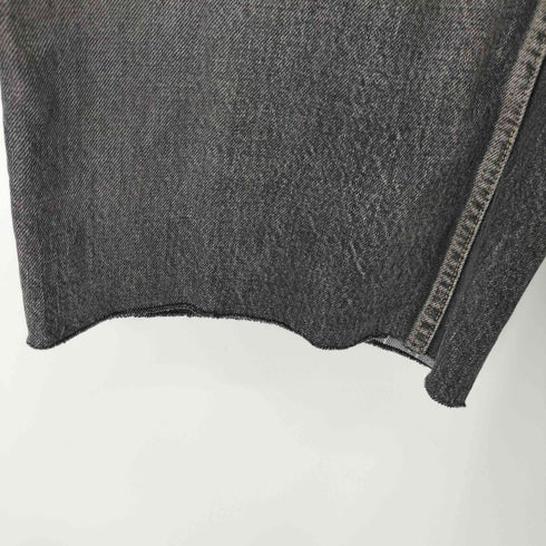 BONNY WOVEN ブラックデニム バギーショーツ Y2K レディース JPN:2