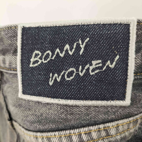 BONNY WOVEN ブラックデニム バギーショーツ Y2K レディース JPN:2