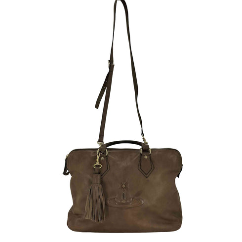 ヴィヴィアンウエストウッド Vivienne Westwood オーブ型押し 2wayレザーバッグ レディース