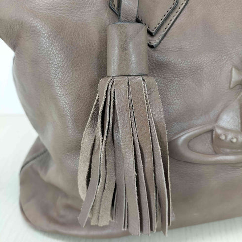 ヴィヴィアンウエストウッド Vivienne Westwood オーブ型押し 2wayレザーバッグ レディース
