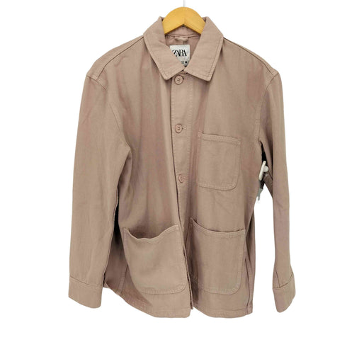 ザラ ZARA オーバーサイズシャツジャケット レディース import:S
