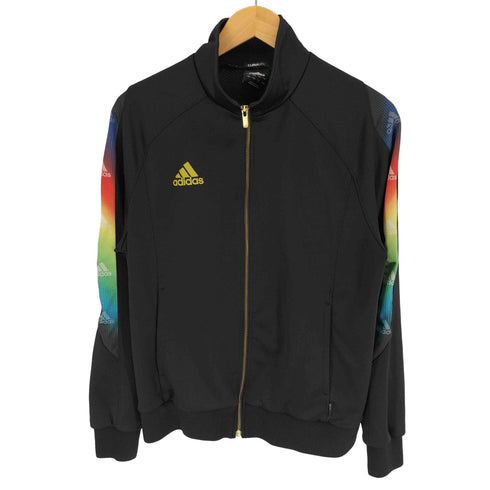 アディダス adidas CLIMALiTE パフォーマンスロゴ アームグラデーションライン ジップアップ トラックジャケット ジャージ メンズ JPN:L
