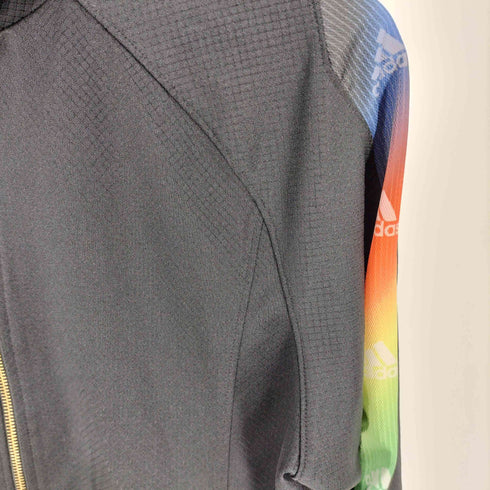 アディダス adidas CLIMALiTE パフォーマンスロゴ アームグラデーションライン ジップアップ トラックジャケット ジャージ メンズ JPN:L