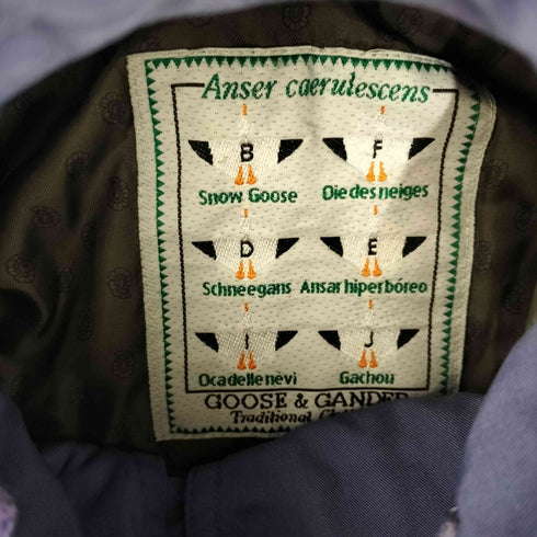 GOOSE&GANDER 企業ロゴ フーデッドジャケット メンズ import:M