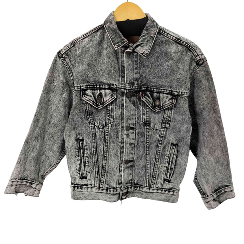リーバイス Levis 80S MAID IN USA ボタン裏511 57508 ケミカルウォッシュ デニムジャケット レディース JPN:M