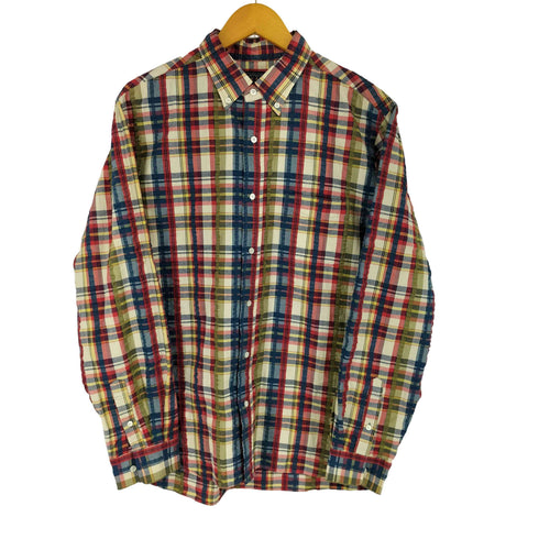 ビームスプラス BEAMS+ BD L/S チェックシアサッカーシャツ メンズ JPN:XL