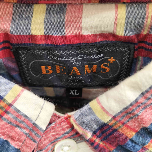 ビームスプラス BEAMS+ BD L/S チェックシアサッカーシャツ メンズ JPN:XL