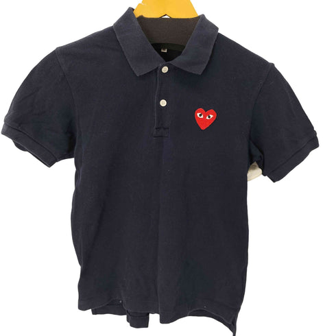 プレイコムデギャルソン PLAY COMME des GARCONS ワンポイントポロシャツ ハートロゴ レディース JPN:M
