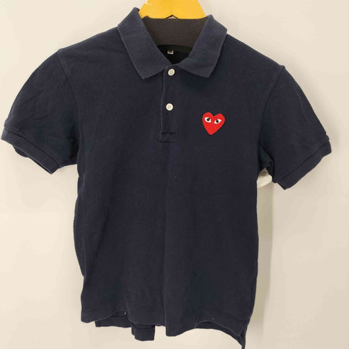 プレイコムデギャルソン PLAY COMME des GARCONS ワンポイントポロシャツ ハートロゴ レディース JPN:M