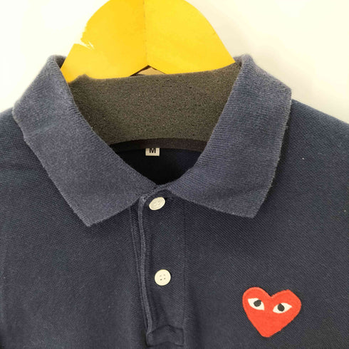 プレイコムデギャルソン PLAY COMME des GARCONS ワンポイントポロシャツ ハートロゴ レディース JPN:M