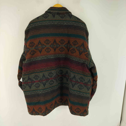 エルエルビーン L.L.Bean 80-90S ネイティブ柄ウールジャケット メンズ import:XL