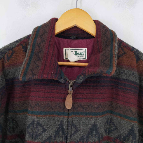 エルエルビーン L.L.Bean 80-90S ネイティブ柄ウールジャケット メンズ import:XL