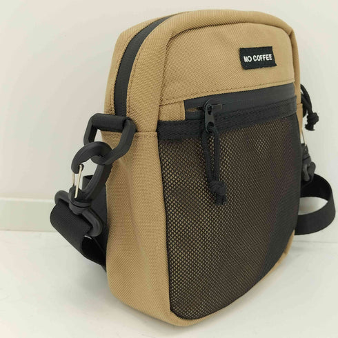 NO COFFEE コーデュラナイロンショルダーバッグ (BEIGE) メンズ
