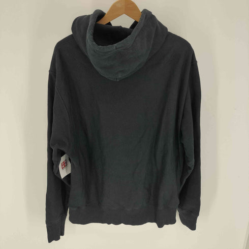 チャンピオン Champion 青単 復刻 REVERSE WEAVE リバースウィーブ ロゴ刺繍 目なし ポリコットン プルオーバーパーカー メンズ import:L