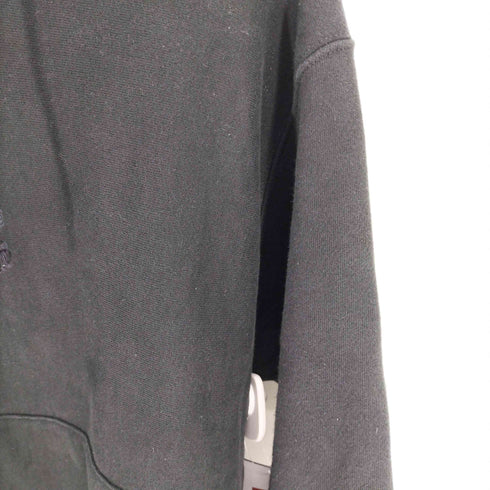 チャンピオン Champion 青単 復刻 REVERSE WEAVE リバースウィーブ ロゴ刺繍 目なし ポリコットン プルオーバーパーカー メンズ import:L