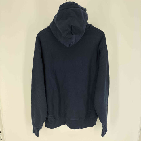 チャンピオン Champion 青単 復刻 REVERSE WEAVE リバースウィーブ ロゴ刺繍 目なし ポリコットン プルオーバーパーカー メンズ import:L