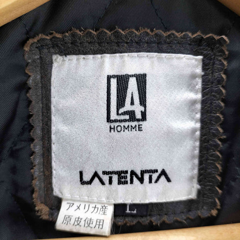 LATENTA カウレザーダブルライダースジャケット メンズ JPN:L