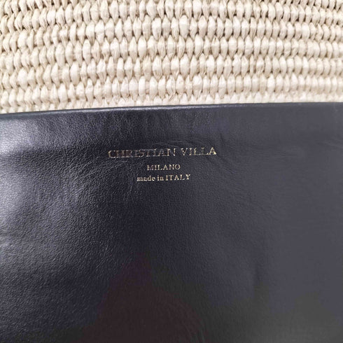 クリスチャンヴィラ CHRISTIAN VILLA ラフィアコンビレザーミニバッグ ショルダーバッグ レディース ONE SIZE