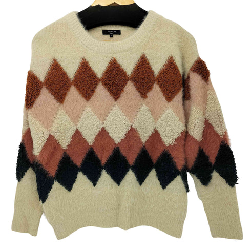 FRNCH アーガイルニット プルオーバー レディース import:S