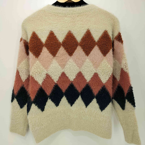 FRNCH アーガイルニット プルオーバー レディース import:S