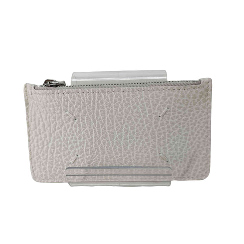 メゾンマルジェラ Maison Margiela 4ステッチカードホルダーウォレット カードケース カード入れ コンパクトウォレット レザー ホワイト 白 レディース ONE SIZE