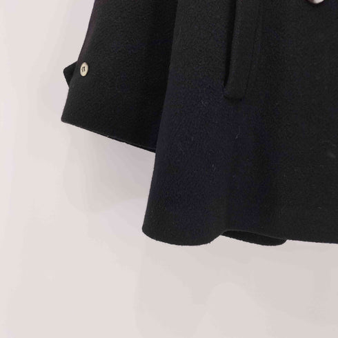 ファー付き ピーコート ウールコート レディース import:M
