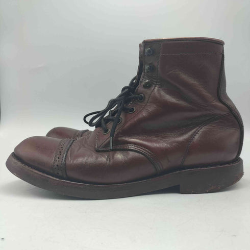 PISTOLERO メキシコ製 ストレートチップ レースアップ レザー ワークブーツ vibram ソール メンズ 9 1/2