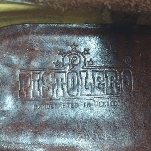 PISTOLERO メキシコ製 ストレートチップ レースアップ レザー ワークブーツ vibram ソール メンズ 9 1/2