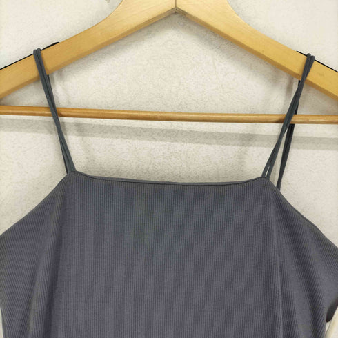 セレクトモカ SELECT MOCA ダブルストラップカップ付きリブキャミワンピース レディース JPN:L
