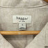 ハガー HAGGER リネンレーヨンフロントデザインオーバルカラーシャツ メンズ import:XL