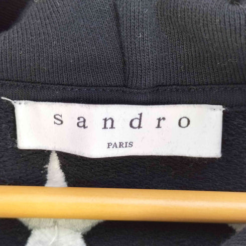 サンドロパリ sandro PARIS 星刺繍 プルオーバーパーカー レディース import:S
