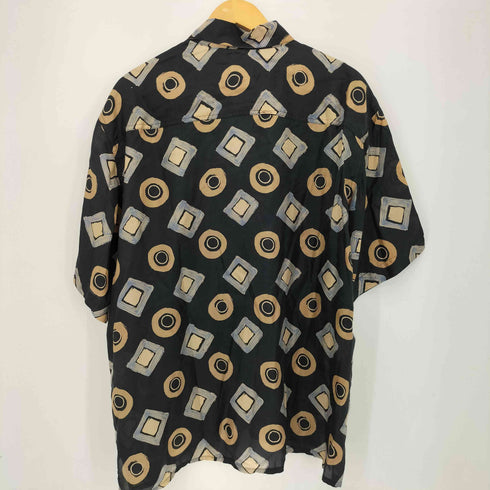 ロバートストック ROBERT STOCK 総柄シルクレギュラーカラーS/S シャツ メンズ import:XL