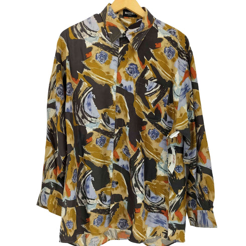 MASSIMO UOMO デザインシルクレギュラーカラーシャツ メンズ