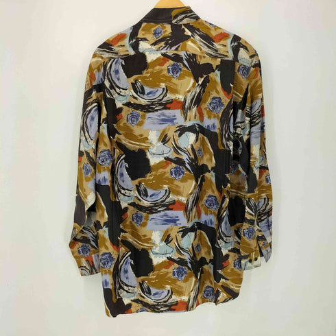 MASSIMO UOMO デザインシルクレギュラーカラーシャツ メンズ