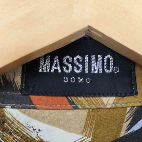 MASSIMO UOMO デザインシルクレギュラーカラーシャツ メンズ