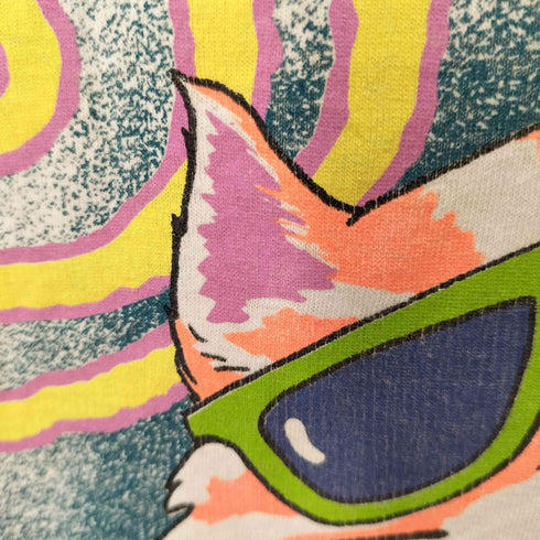 ヘインズ Hanes 90S 1995© 3XL XXXL 猫プリント Tシャツ CAT デカ版 メンズ 3XL