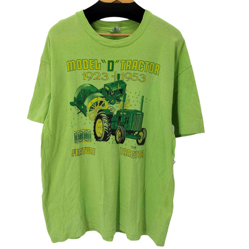 ヘインズ Hanes 90S トラクター Tシャツ 裾袖シングルステッチ メンズ JPN:XL