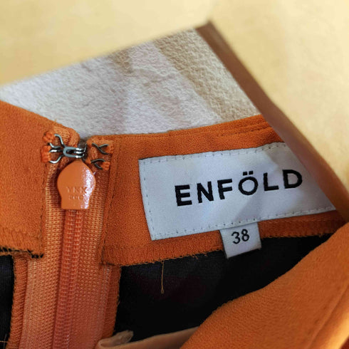 エンフォルド ENFOLD ノースリーブ ハイネックワンピース レディース JPN:38