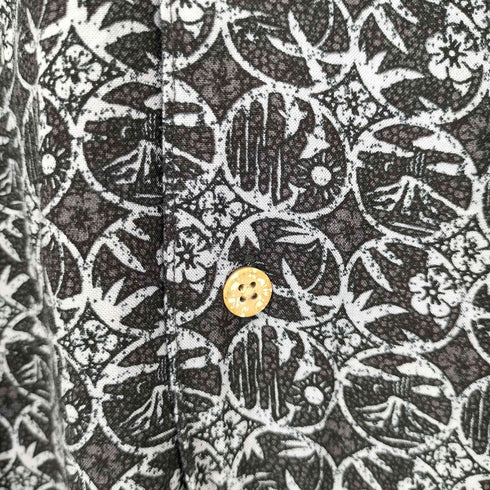 ジョージズ GEORGE レーヨン総柄オープンカラーシャツ オーバーサイズ メンズ 3XL