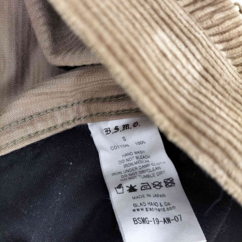 B.S.M.G. ボタンフライ コーデュロイ フリスコパンツ メンズ JPN:S