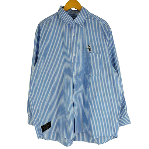 サブサエティ Subciety LOOSE SILHOUETTE STRIPE SHIRT ストライプ 長袖シャツ メンズ L