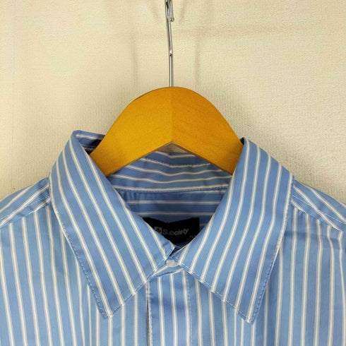 サブサエティ Subciety LOOSE SILHOUETTE STRIPE SHIRT ストライプ 長袖シャツ メンズ L
