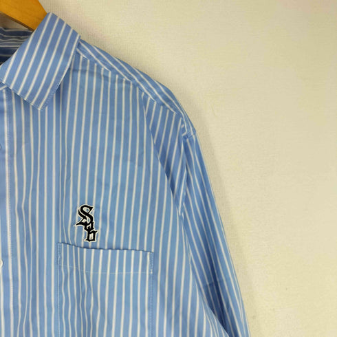 サブサエティ Subciety LOOSE SILHOUETTE STRIPE SHIRT ストライプ 長袖シャツ メンズ L