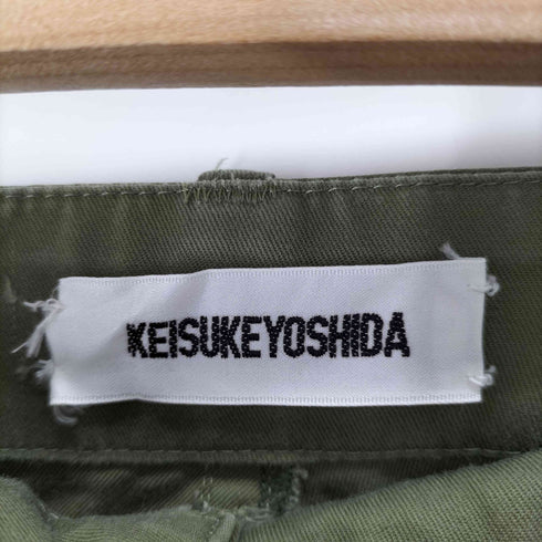 ケイスケヨシダ KEISUKE YOSHIDA 2016SS M65モチーフミリタリーパンツ フロントジップポケット 裾ジップポケット 裾ベルクロ サイドアジャスター メンズ