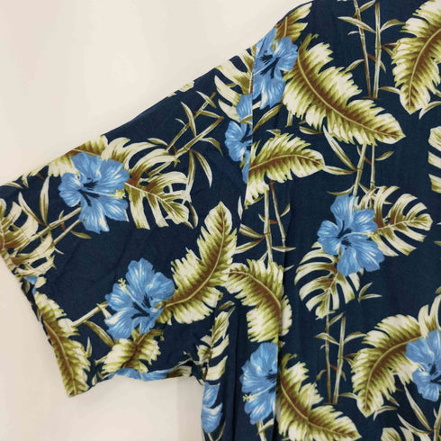 ピューリタン PURITAN 花柄レーヨンレギュラーカラーシャツ メンズ 2XL