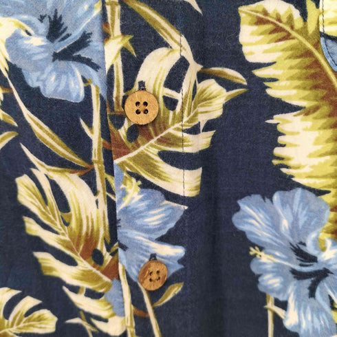 ピューリタン PURITAN 花柄レーヨンレギュラーカラーシャツ メンズ 2XL